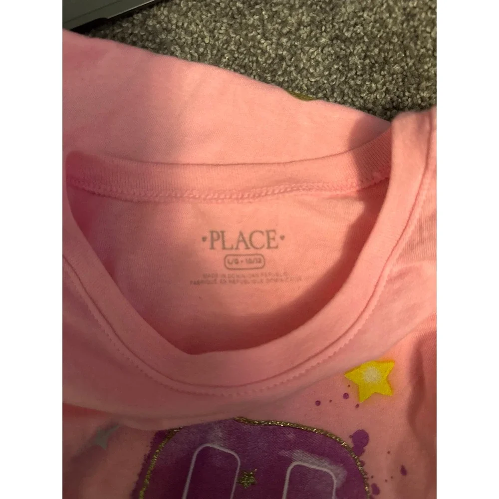 Children's Place Girls Pink Ice Cream Short Sleeve T-Shirt‎